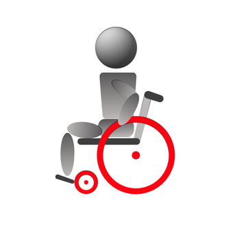 Wheelchair side basic, wheelchair, JPG and PNG