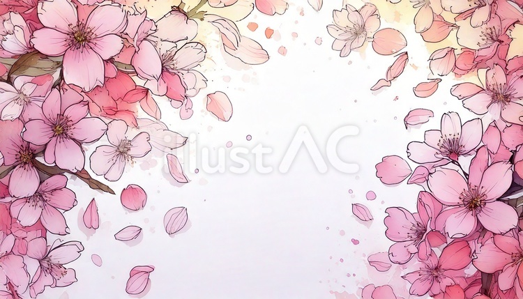 桜 花,植物,花びらのイラスト素材