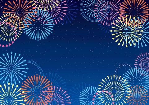 Fireworks in the night sky title frame 5, JPG, PNG and AI Fireworks in the night sky title frame 5, fireworks, fireworks display, fireworks, JPG, PNG and AI