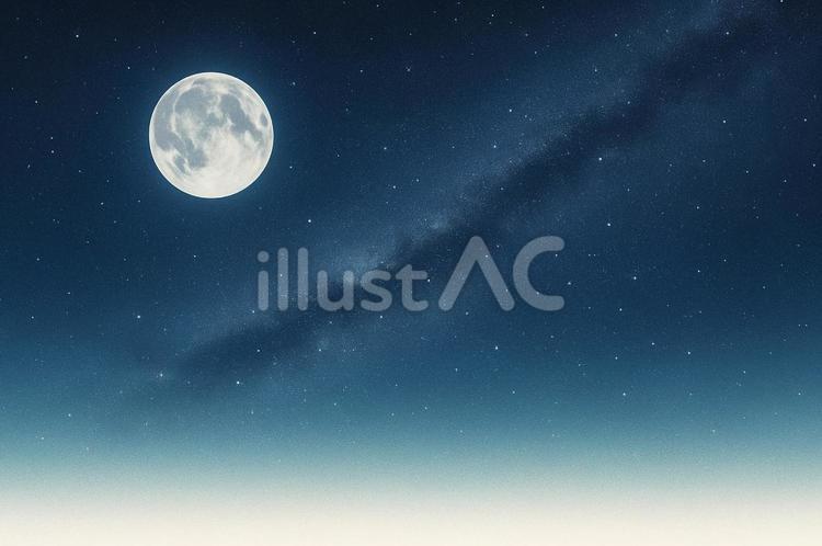 天の川　星空　背景　七夕 空,星,銀河のイラスト素材