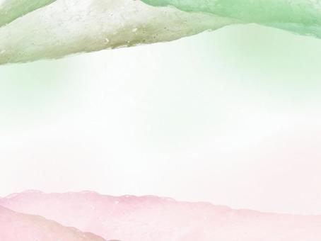 光の層シリーズ-grpk04 背景,抽象,水彩,グリーン,ピンク,桃色,抹茶色,シンプル,高級感,モダンのイラスト素材