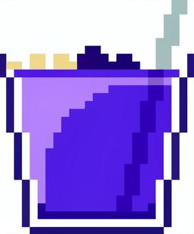 ドット絵のブルーピタヤです。 ドット絵,ブルーピタヤ,シンプル,ドラゴンフルーツ,南国,トロピカル,フルーツ,青,エキゾチック,スーパーフードのイラスト素材