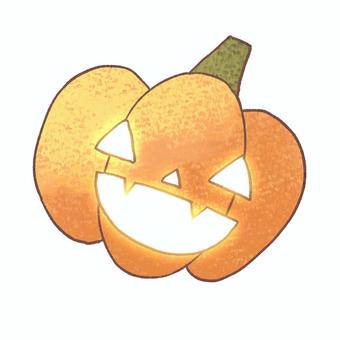 ジャックオランタン ハロウィン,ジャック・オー・ランタン,ジャックオランタン,橙,オレンジ,10月,行事,季節,イベント,秋のイラスト素材