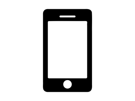 スマートフォンのピクトグラム スマートフォン,スマホ,携帯電話,電話,ビデオ通話,通話,電子機器,通信,発信,メールのイラスト素材