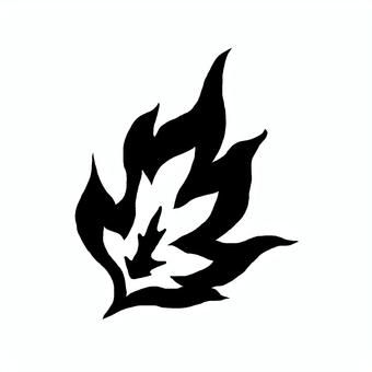 火 火,炎,紋章,マーク,白黒,シルエット,シンプル,シンボル,素材,ファイヤーのイラスト素材