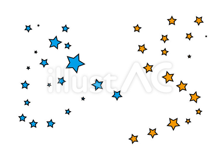 星328 星,流れ星,夜空のイラスト素材