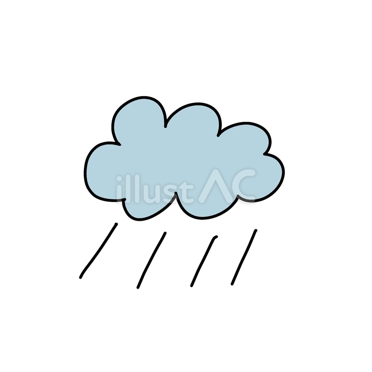雨 天気,雨,雲のイラスト素材