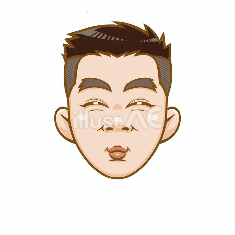 男性の顔／顔のみ 顔,男性,アイコンのイラスト素材