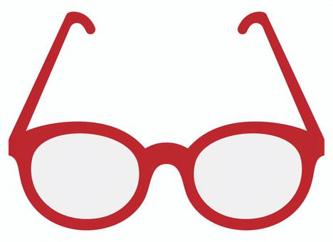メガネのアイコン 赤 メガネ,眼鏡,レンズ,サングラス,目,ファッション,老眼鏡,小物,視力,アクセサリーのイラスト素材