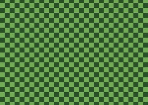 緑色の市松模様