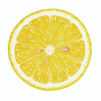 Illustration, lemon, watercolor, watery, 