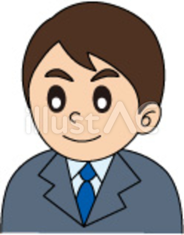 会社員 清潔感,銀行員,ジャケットのイラスト素材