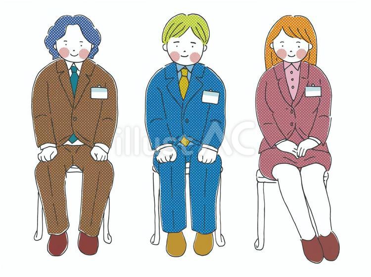 新卒【80sTASTE_086】 フレッシュマン,フレッシャー,会社員のイラスト素材