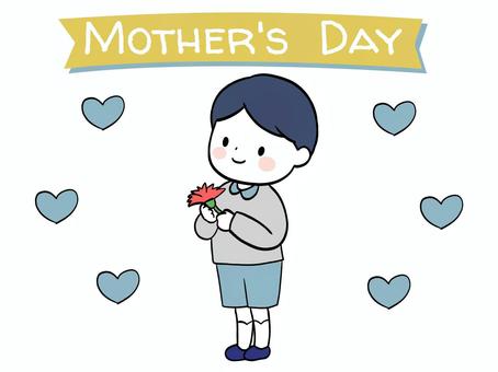 boy with carnation, , JPG, PNG and AI