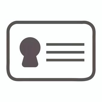 免許証のアイコン カード,証明書,ライセンス,表面,免許証,生活,テクノロジー,磁気,個人,情報のイラスト素材