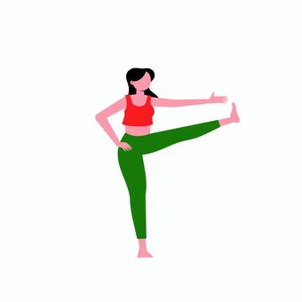 ヨガ 093 ヨガ,ヨガポーズ,ストレッチ,フィットネス,エクササイズ,ヘルスケア,リラックス,女性,運動,健康のイラスト素材