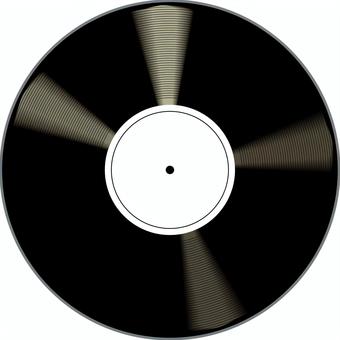 レコード　 レコード,音楽,再生,盤,丸い,グラデ,レトロ,リアルのイラスト素材