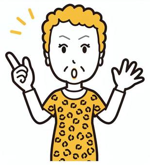  大阪のおばちゃん(黄)-233-バスト