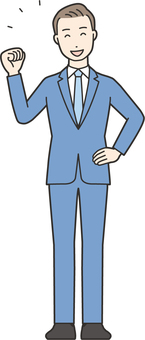 Illustration, employee, businessman, suit, 