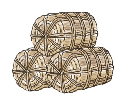 米俵 米俵,米,新米,収穫,食べ物,農業,農作物のイラスト素材