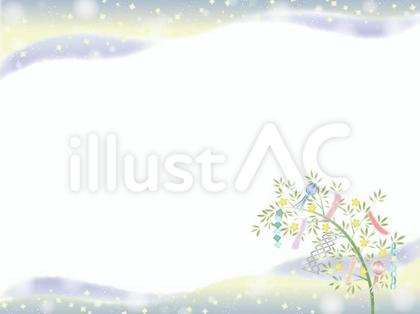 七夕の夜空のフレーム8
