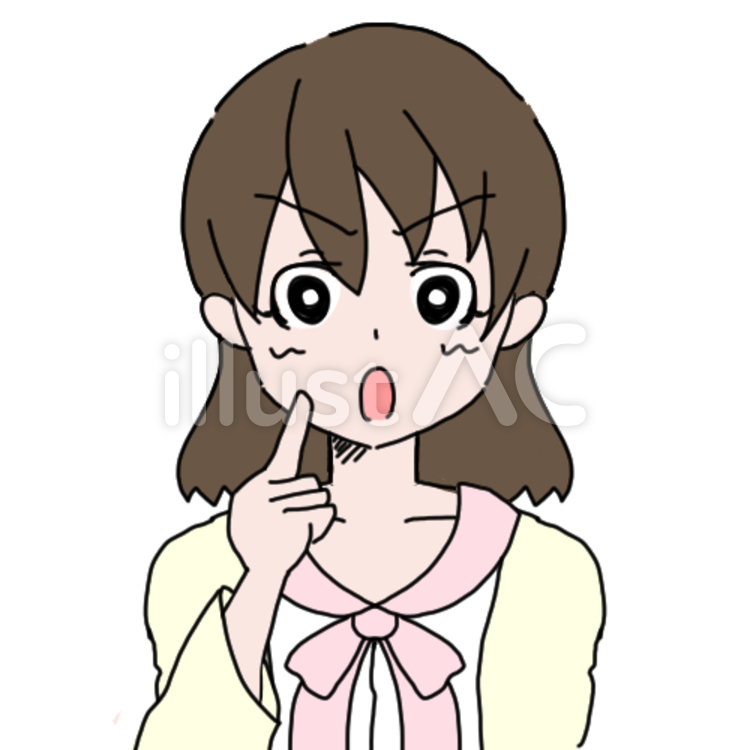 私服の女性3（注意） 10代,注意する,20代のイラスト素材