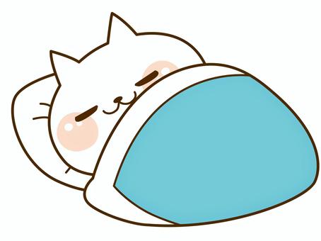 おやすみねこ おやすみねこ 猫,ゆるい,キャラクターのイラスト素材