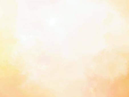 水彩テクスチャ(黄色とオレンジ） 背景,シンプル,水彩,テクスチャ,手描き,壁紙,絵具,にじみ,ぼかし,キラキラのイラスト素材
