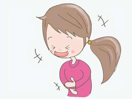 Illustration, JPG and PNG Illustration, a big laugh, laugh, girl, JPG and PNG