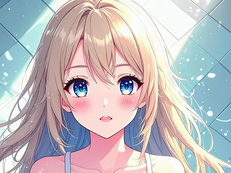 アニメ・漫画風の女の子のイラスト