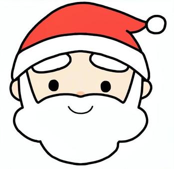 サンタさん サンタ,サンタクロース,サンタさん,クリスマス,顔,表情,おじいさん,人物,冬のイベント,冬のイラストのイラスト素材