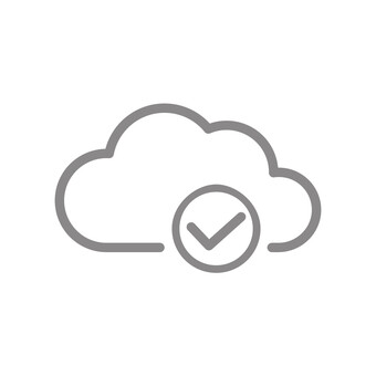 クラウド・同期マーク（グレー） クラウド,クラウドサービス,アイコン,同期,雲,矢印,更新,アップデート,リロード,グレーのイラスト素材