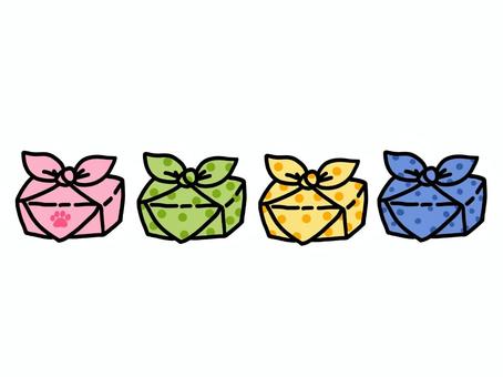 Illustration, bento, lunch box wrapping, lunch, 