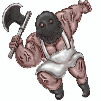 映画のような殺人鬼やアンデッド系の魔物 殺人鬼,キラー,処刑人,スプラッター,スラッシャー,怪人,魔物,モンスター,敵,エネミーのイラスト素材