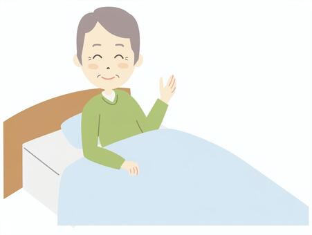 Grandpa, hospital room, pillow, sick, JPG and PNG