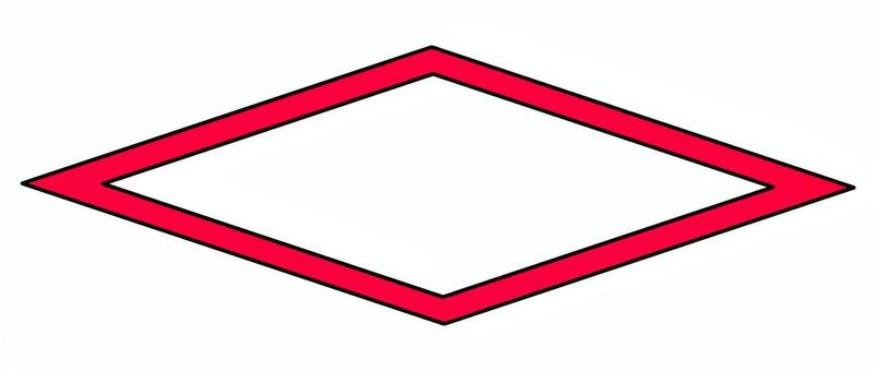 紅白壊敷 紅白,懐敷,紅白懐敷,敷紙,菱形,紅白敷紙,赤い線,フレーム,赤,白のイラスト素材