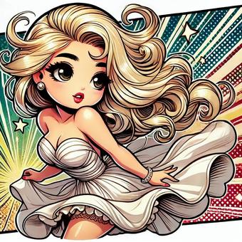 Blonde girl American comics, JPG Blonde girl American comics, blond hair, woman, amekomi, JPG