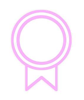 資格アイコン 資格,丸,スキル,合格,取得,リボン,おしゃれ,アイコン,シンプル,マークのイラスト素材