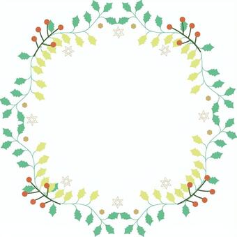 Winter wreath 15, , JPG, PNG and AI