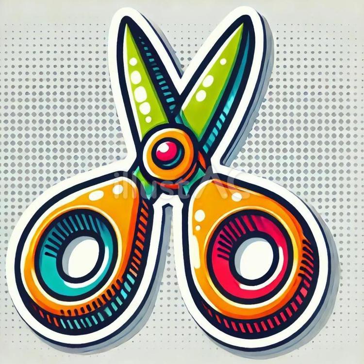 Free Vectors | Vivid color scissors
