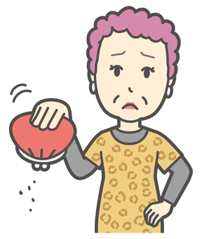  大阪のおばちゃん-154-バスト 金欠,おばちゃん,大阪,ヒョウ柄,おばはん,中年,女性,関西,派手,おばさんのイラスト素材