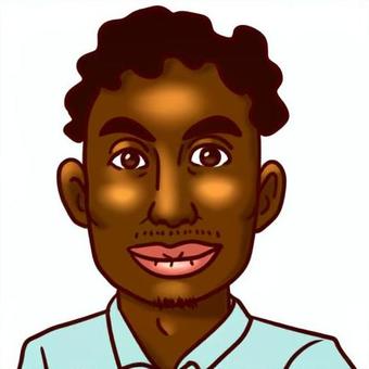 優しそうな黒人 優しい,黒人,男性,外国人,カッターシャツ,唇,天然パーマのイラスト素材