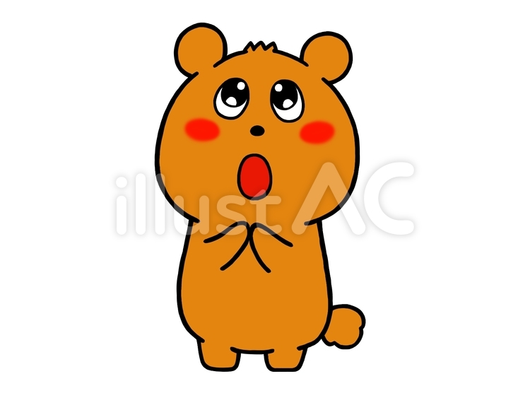 夢見るクマさん クマ,夢見る,憧れるのイラスト素材
