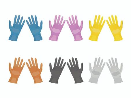 ニトリル手袋 ニトリル手袋,作業手袋,パウダーフリー,ラテックスフリー,有機溶剤,キッチングローブのイラスト素材