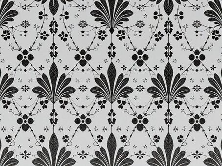 318.背景 ダマスク,パターン,テクスチャ,背景,壁紙,クラシック,アンティーク,エレガント,モノトーン,黒のイラスト素材