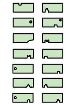 切符コレクション 切符,穴,収集,コレクター,セット,ホビー,14枚,形,大人,趣味のイラスト素材
