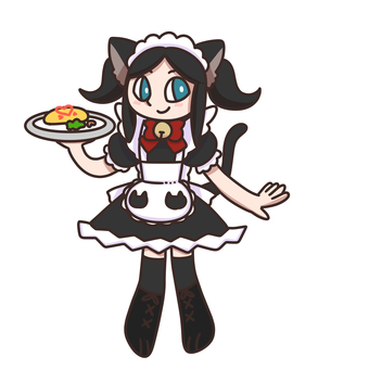 猫耳メイド 猫耳メイド 猫耳,メイド,女の子,コスチューム,動物耳,エプロンのイラスト素材