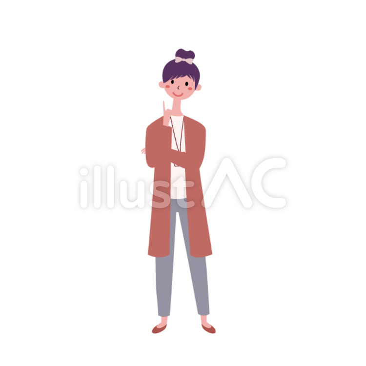 笑顔の女性 笑顔,女性,閃くのイラスト素材