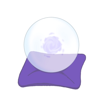 Illustration, crystal, fortune telling, sphere, 