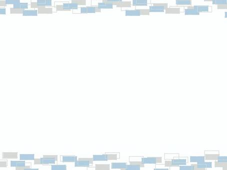 上下にレンガなフレーム５ 背景,フレーム,飾り枠,あしらい,シンプル,タイル,レンガ,ライン,ラフ,ランダムのイラスト素材